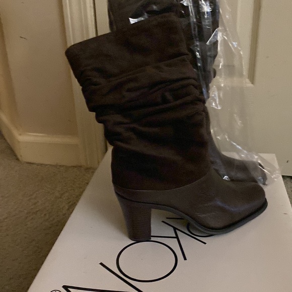 Markon, Danielle, Leather/Suede Crunchy Boots color Brown size 8.5 M - Picture 5 of 8